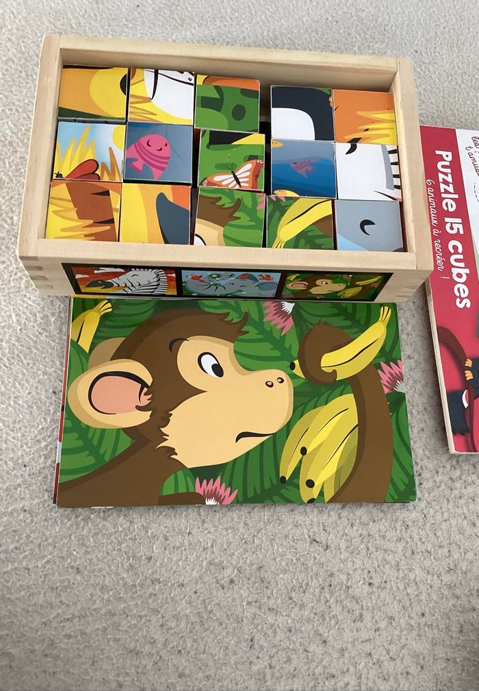 Puzzle en bois en cube - photo numéro 3