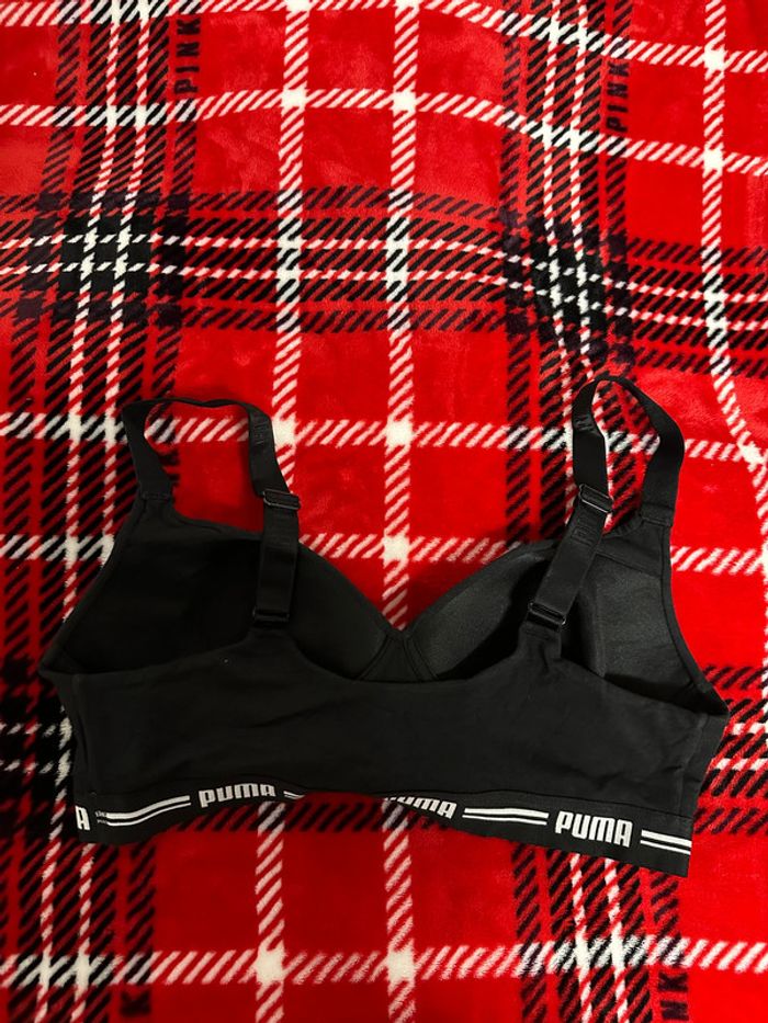 Puma brassière de sport noir avec bonnet formé - photo numéro 2