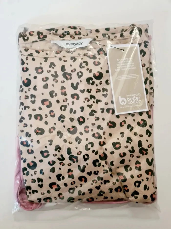 Lot de 2 combi-shorts rose et léopard pour fille 100% coton Everyday - taille 15 ans - photo numéro 9