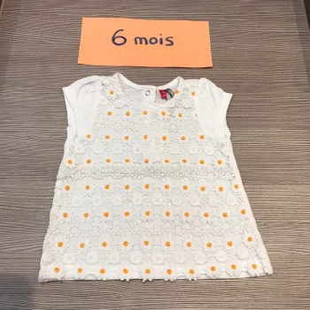 Teeshirt manches courtes 6 mois fille Orchestra