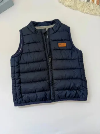 Veste doudoune sans manches Kiabi bébé garçon marine taille 6 mois comme neuve