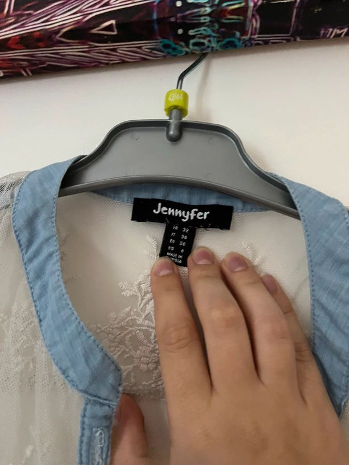 Chemise sans manches dentelle Jennyfer taille 32 - photo numéro 2
