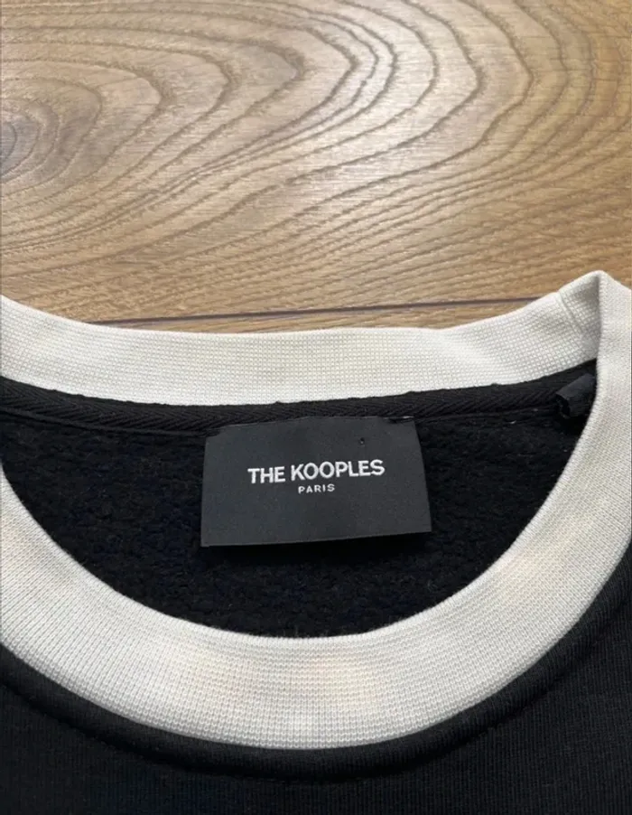 Sweat The Kooples Noir/ Blanc et Rouge - photo numéro 3