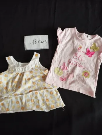 Lot tee-shirt 18 mois