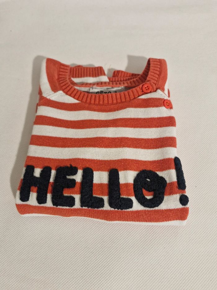 Pull rayé hello ! 3 ans Gémo