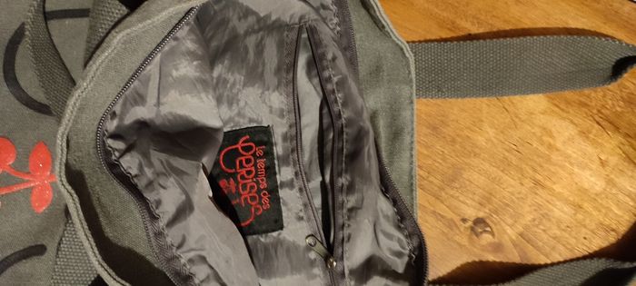 Sac Le temps des cerises, gris. - photo numéro 3