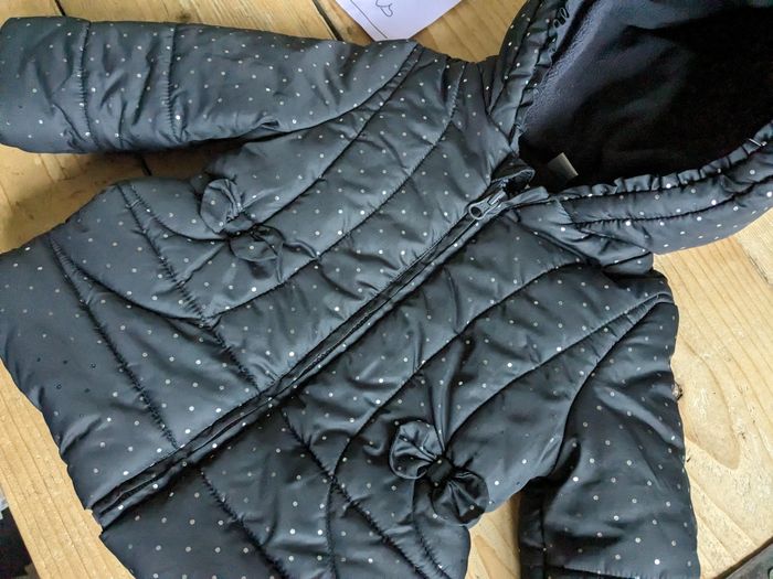 Doudoune noire t18mois