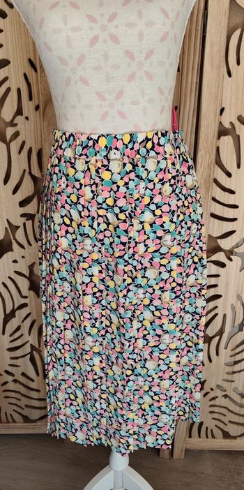 Jupe plissée imprimée tulipes Création Miss seven