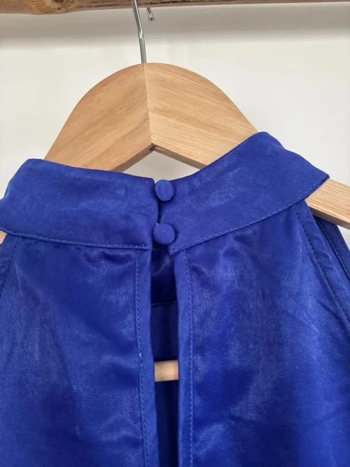 débardeur en satin bleu électrique VILA taille M - photo numéro 6