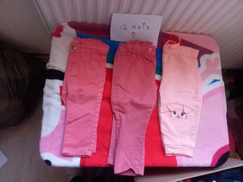 Lot 3 pantalons rose