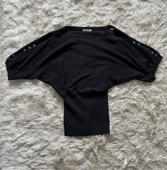 Magnifique pull Sépia S épaules dénudées - photo numéro 3