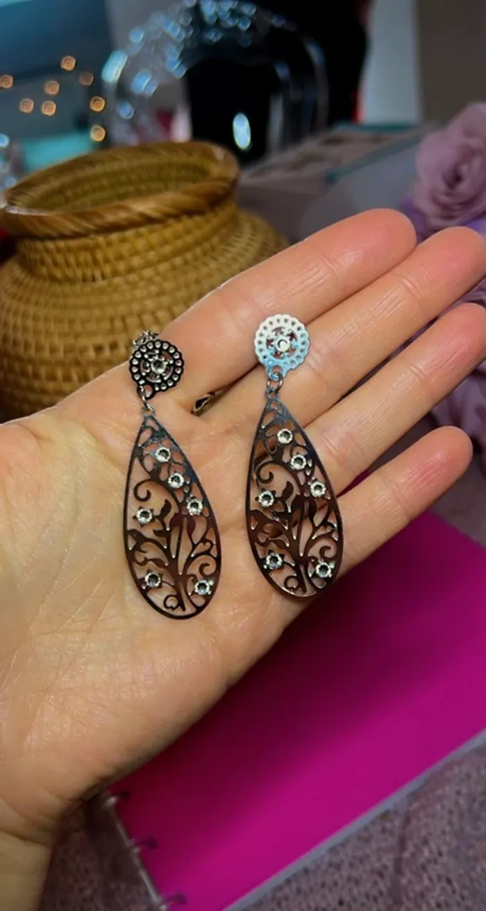Boucles d’oreilles Lotus 💎