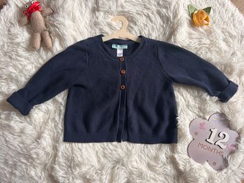 Gilet bleu marine Obaïbi 12 mois