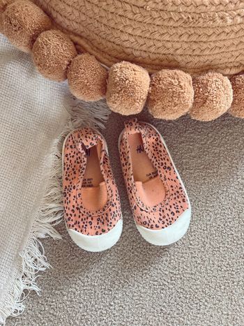 Petite baskets en toile orange h&m mixte