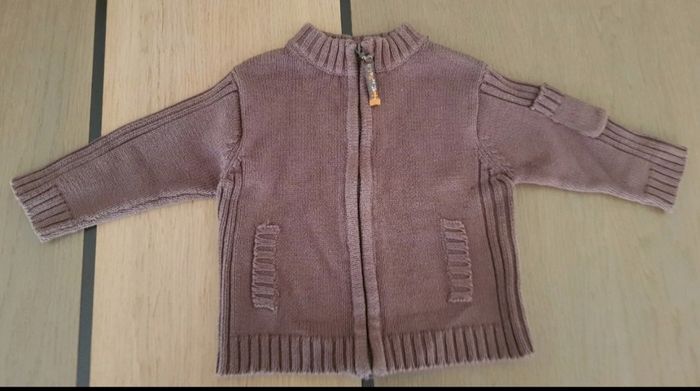 Gilet marron garcon 6 mois kimbaloo