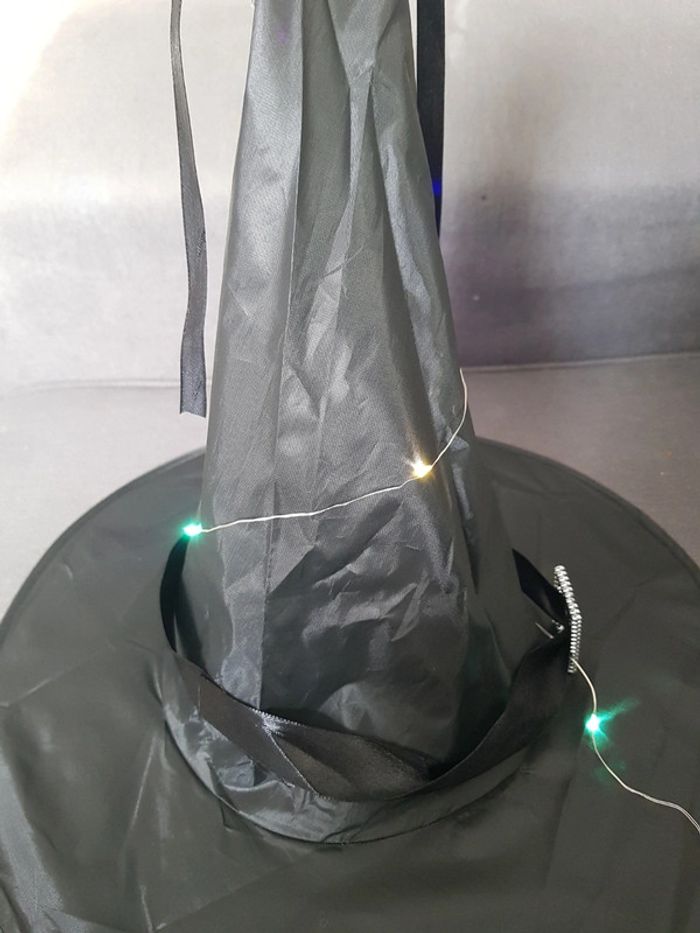 Chapeau de sorcière lumineux Halloween - photo numéro 6