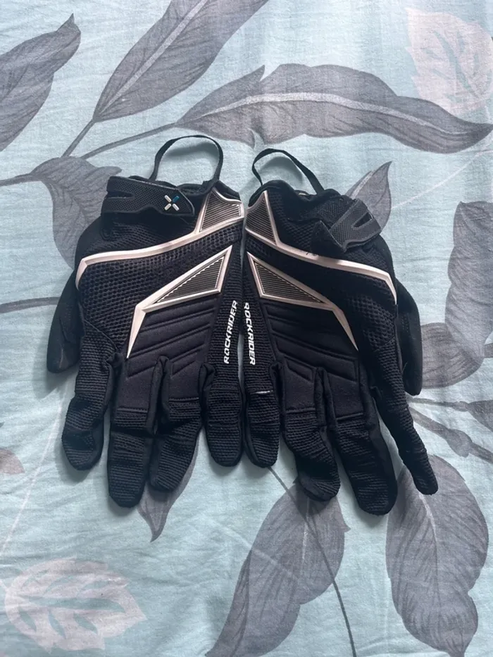Gants de vélo rockriders très bon état noir TU - photo numéro 2