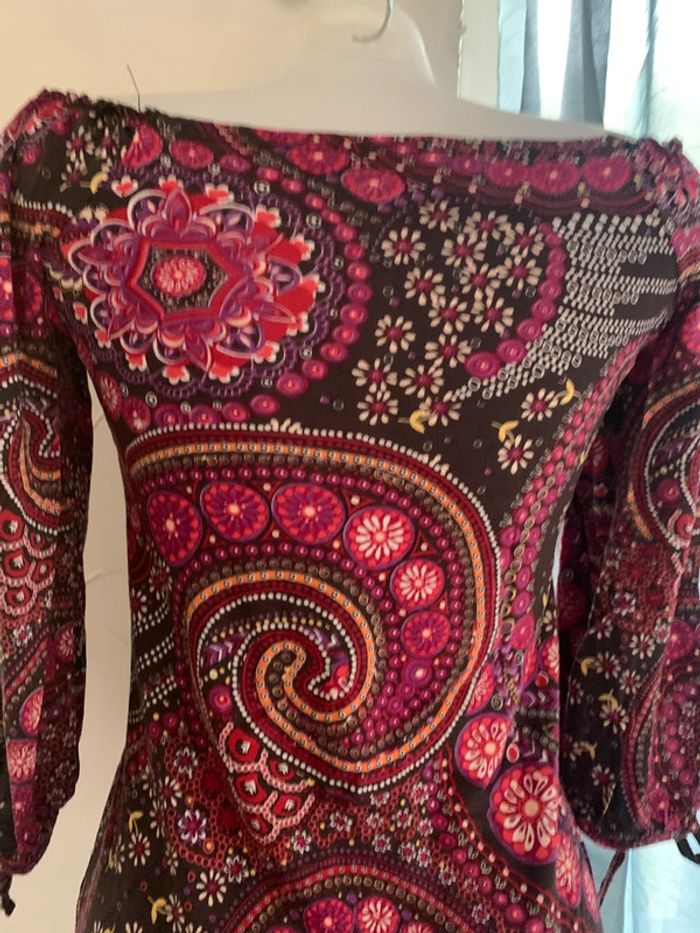 Blouse Defimode taille 36 fleurie manches 3/4 - photo numéro 11