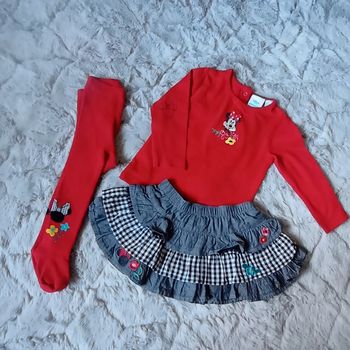 Superbe ensemble 3 pièces 6/9 mois 🌹 Orchestra 🌹 Disney Minnie 🌹 très bon état