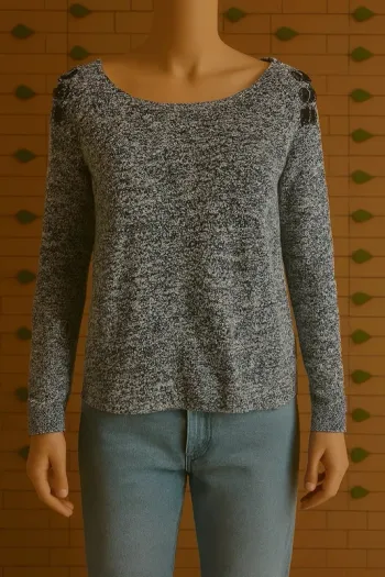 🌸T-shirt ML Gris Émilie Collection Taille 36🌸