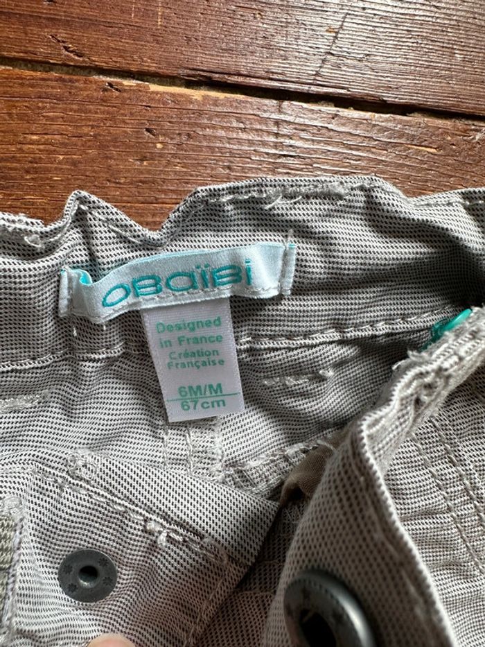 Short Obaïbi gris 6 mois - photo numéro 2