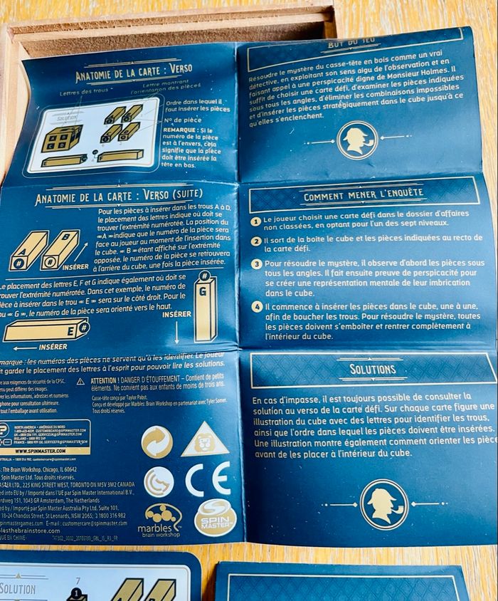 Jeu The Sherlock - casse tête en bois - photo numéro 4