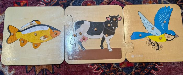 3 puzzles d'animaux vertébrés - photo numéro 3