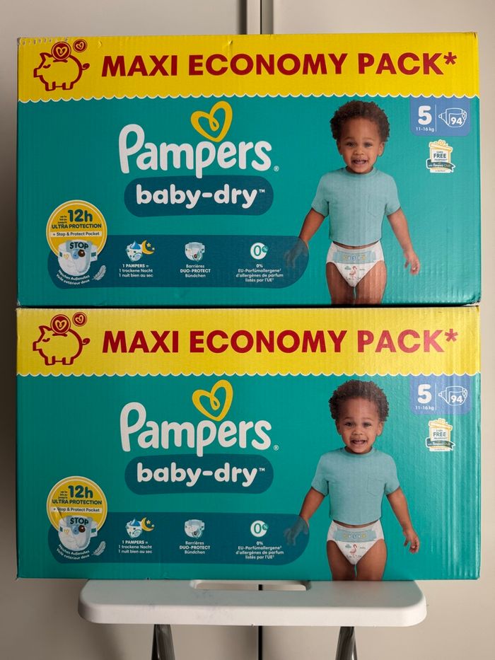 188 couches Pampers premium taille 5