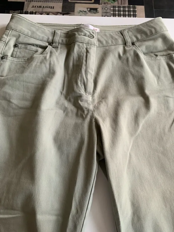 Pantacourt femme kaki taille 40 - photo numéro 5