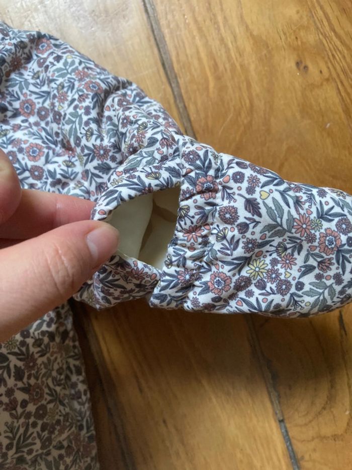 Combinaison pilote fleurs bébé hiver Kiabi - 1 mois - photo numéro 5