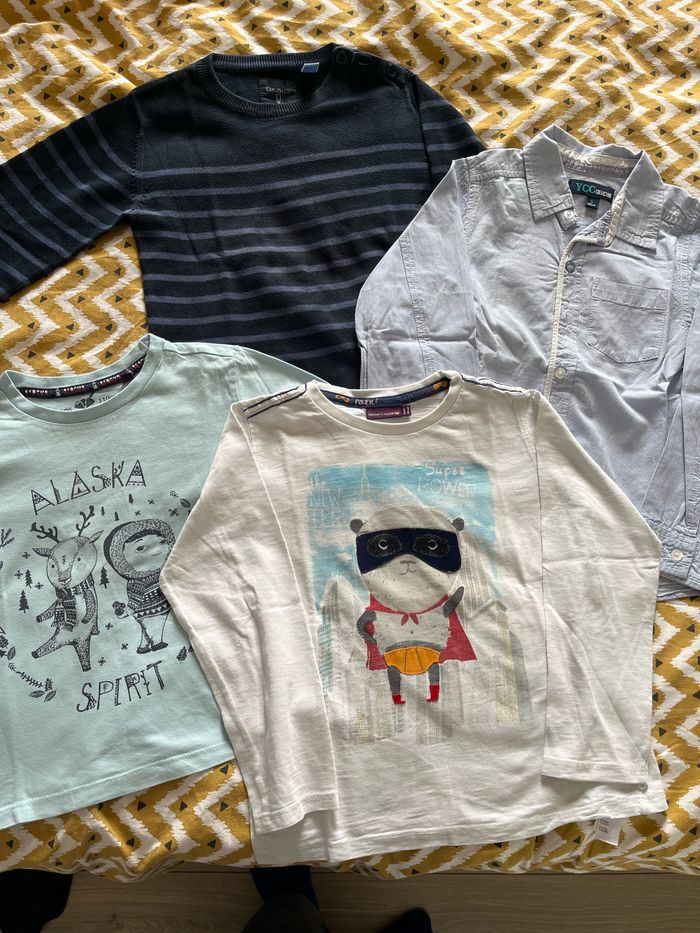 Lot hauts garçon taille 5ans okaidi, z, sergent major