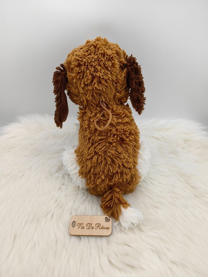 Doudou peluche Chien Assis Vintage - photo numéro 4