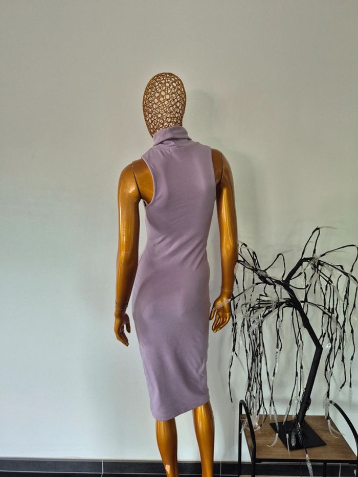 Robe Longue Col Roulé Lila Taille L/40 - photo numéro 2