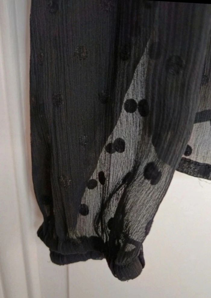 Blouse Zara noir, taille M - photo numéro 5