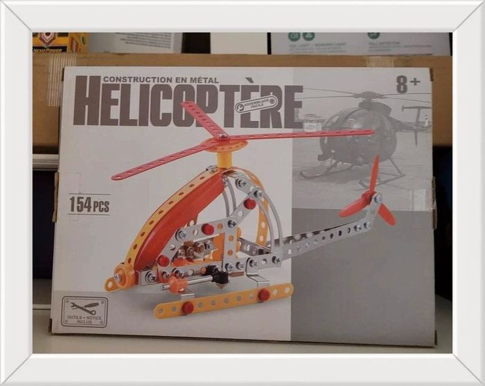 Construction métallique Hélicoptère, type Mecano