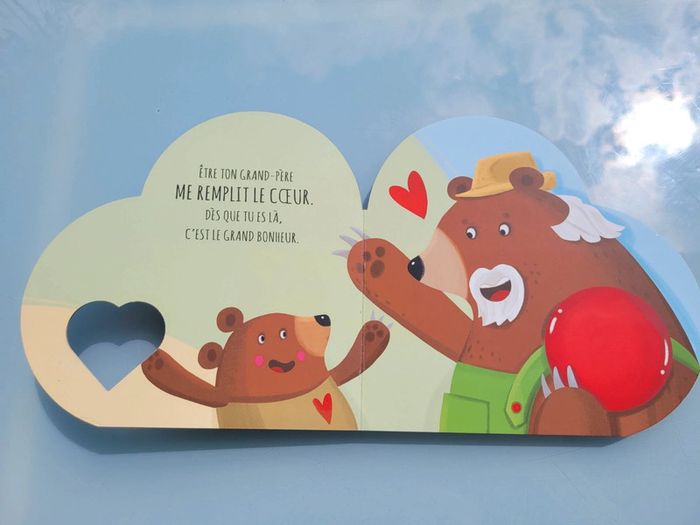 Superbe livre en forme de 🩷 L'Amour d'un grand-père 🐻 - photo numéro 4
