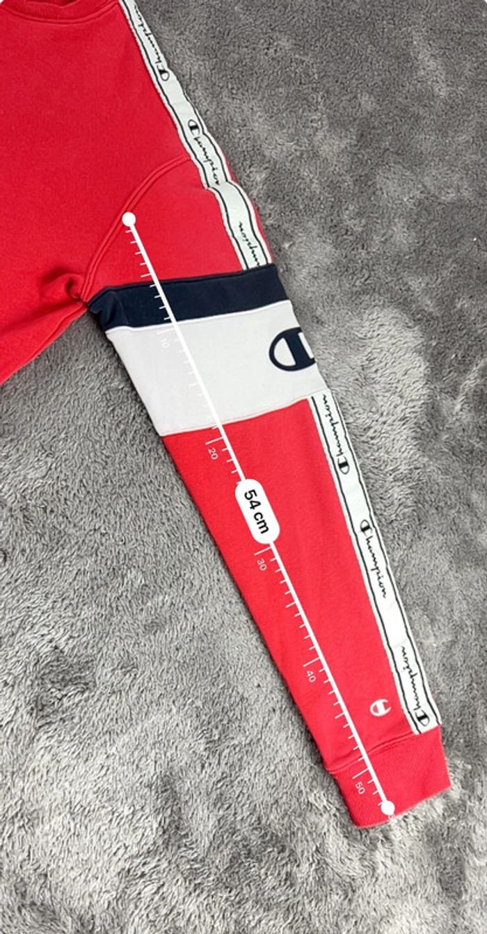 Pull Sweat Rouge Champion – Taille XS - photo numéro 5