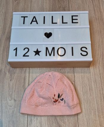 Bonnet fille Marèse 12/18 mois