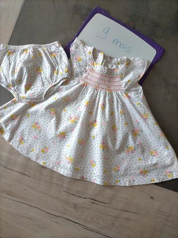 Robe + bloomer 9 mois