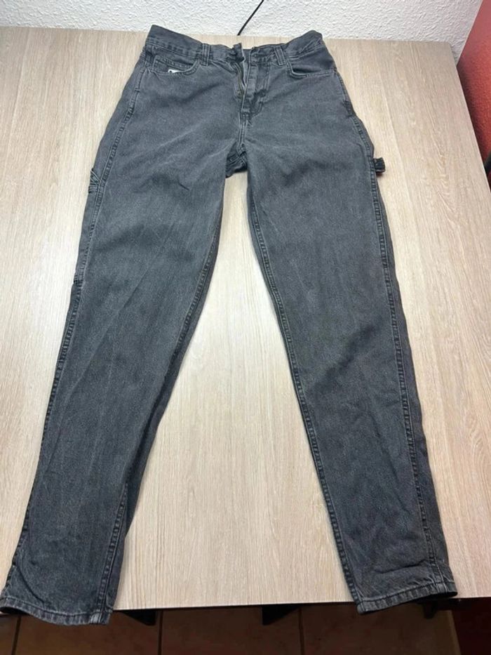 Jean Cargo Karl Kani Noir Vintage Logo Brodé Taille S - photo numéro 11
