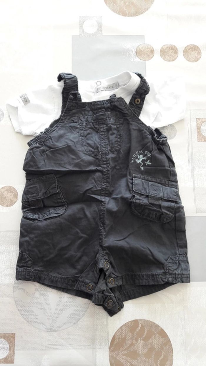 Ensemble salopette short