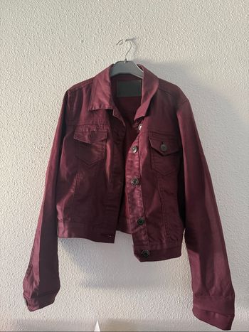 Veste jeans prune