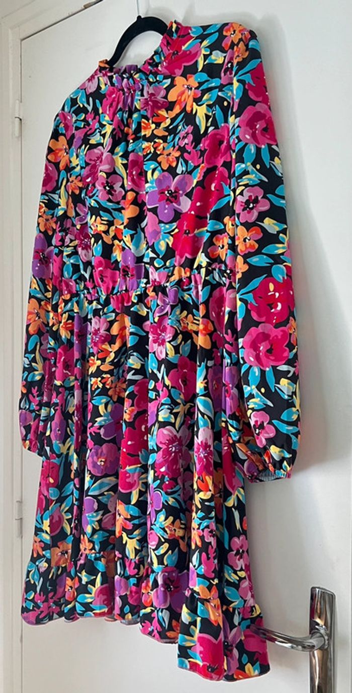 Robe imprimée fleurs multicolores Taille XL - photo numéro 3