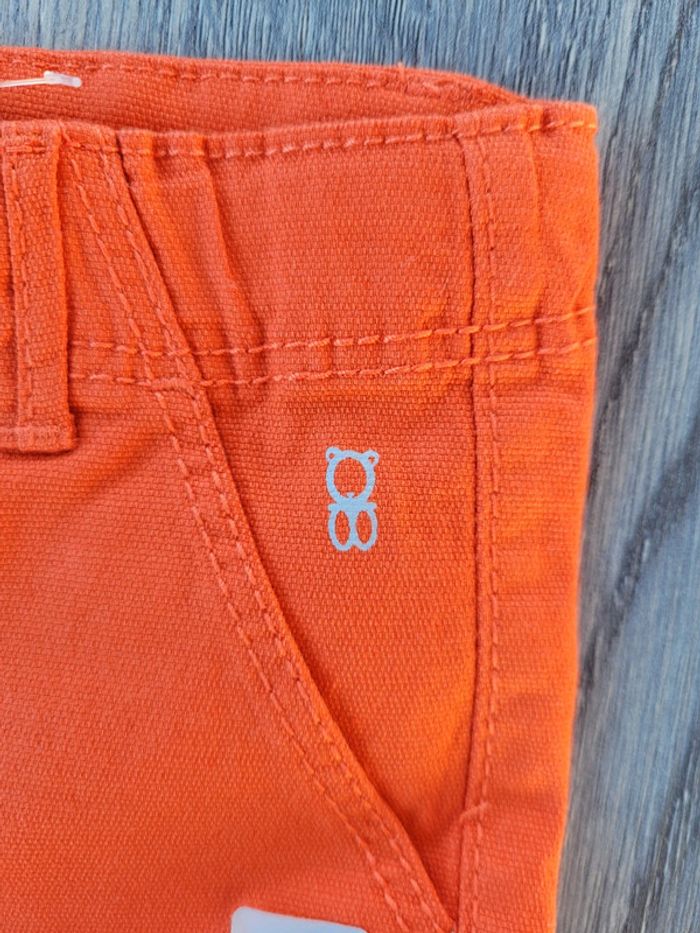 Short orange Rouille 18 mois obaibi - photo numéro 3