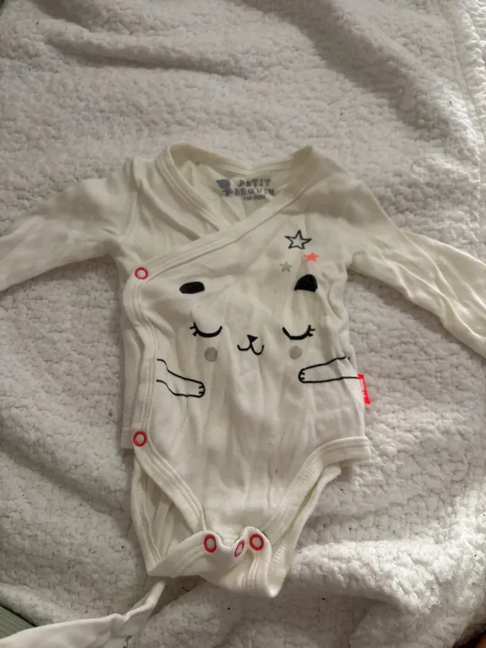 Lot de 2 bodys petit béguin 1 mois - photo numéro 6