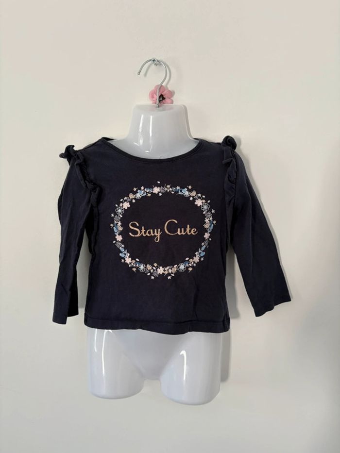 👕 T-shirt bleu marine Eldys - Taille 3 ans (98 cm) 💙