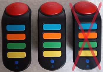 2 Manettes Buzzer Seule Sans Fil Pour Quizz Buzz Compatible PS2 Et PS3 sans dongle USB 