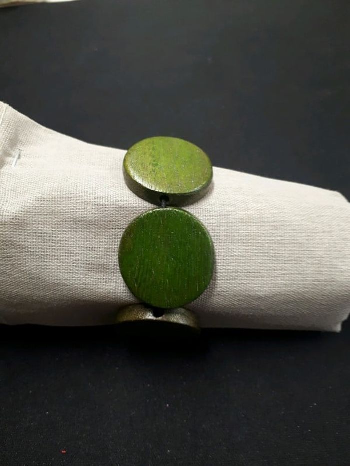 Bracelet en bois vert - photo numéro 6