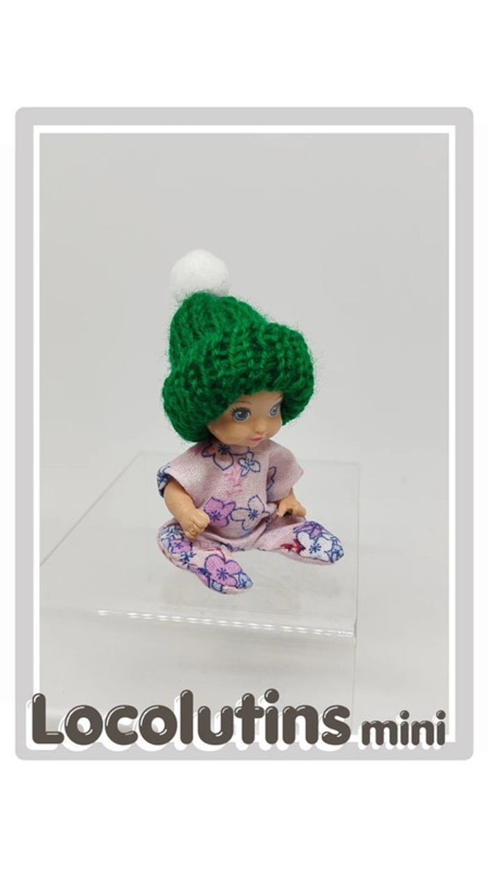 🚂 Bonnet pour petite poupée