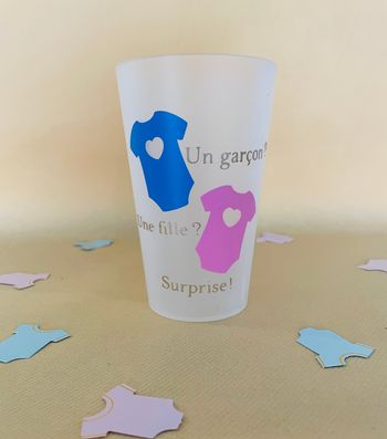 Gobelet personnalisé babyshower | garçon ou fille